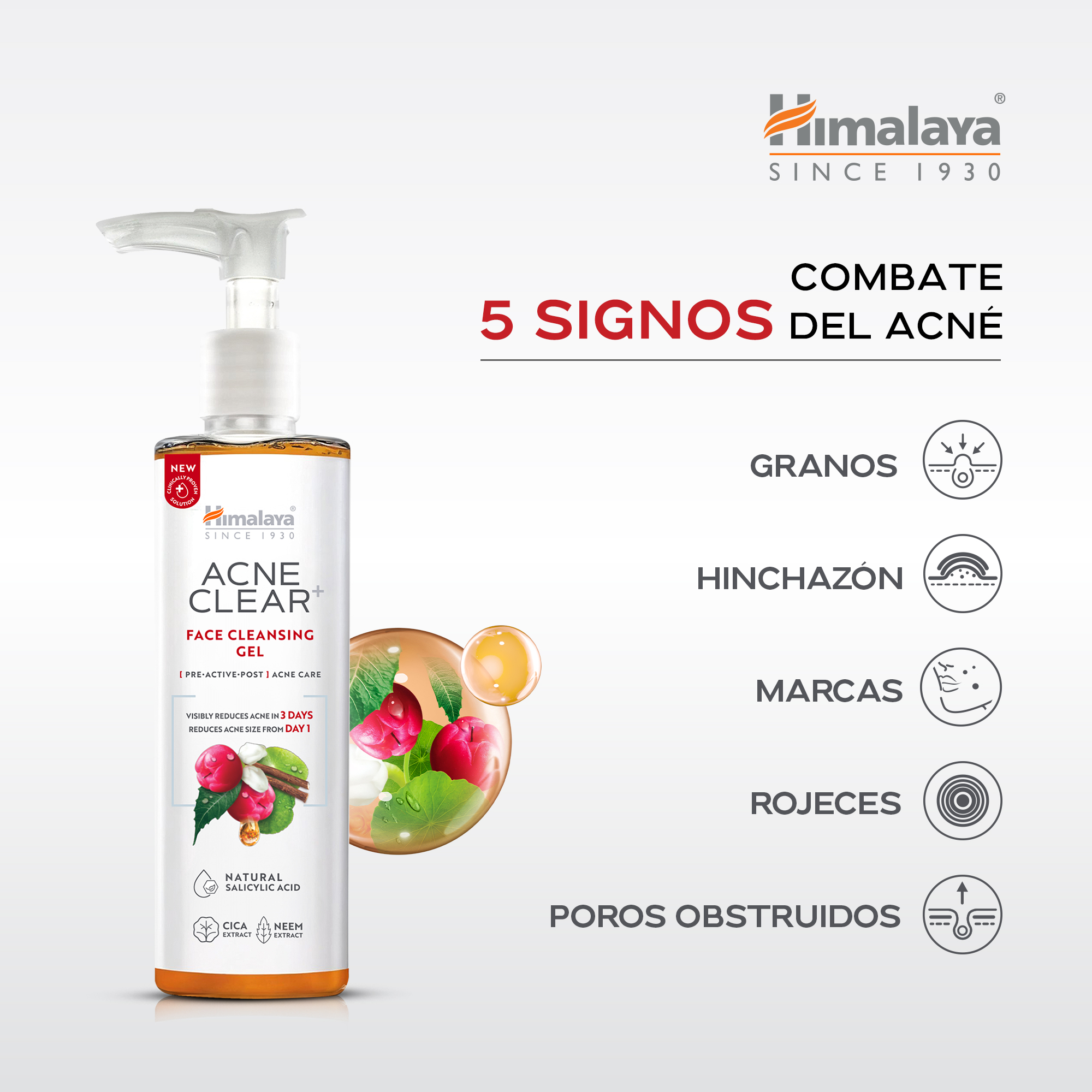 Face Cleansing gel Acne Clear+ 200 ml - Imagen 6
