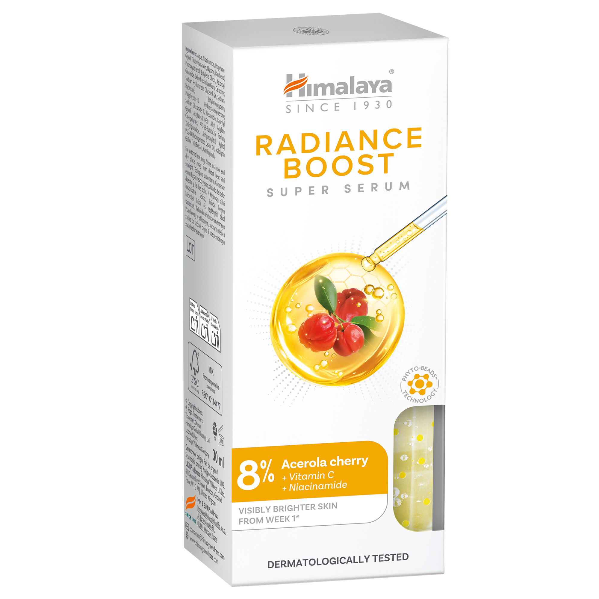 HIMALAYA_SERUM RANGE_EU_RADIANCE BOOST_Side 1
